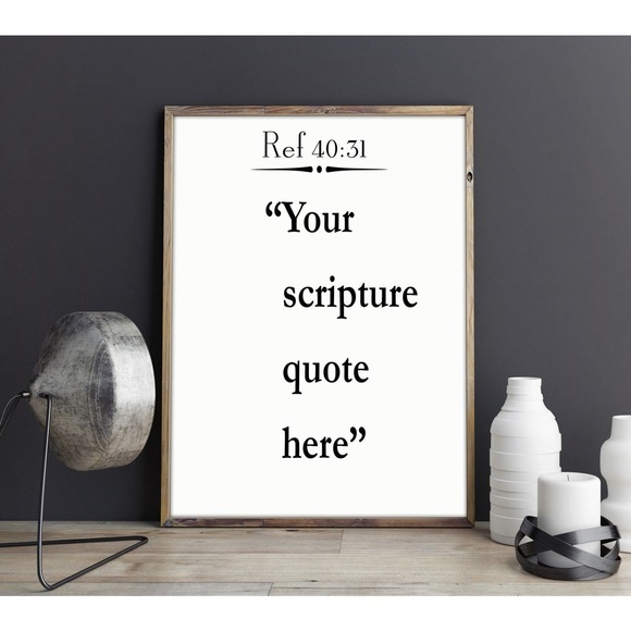 Poster126 Other - Custom Bible Quote - Personalized Scripture Quote